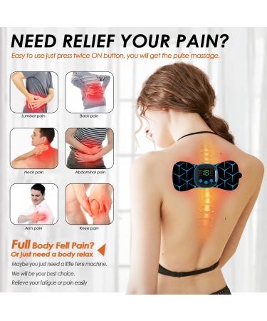 Wireless Cervical Massage Device - 8 Modes 19 Intensities Portable Mini-USB Electro Massager for Neck Shoulder Waist & Leg - Buy Online on GoSupps.com