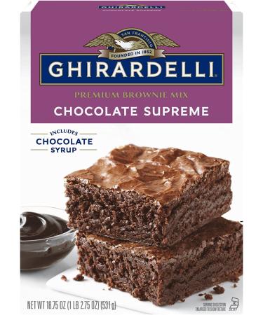 Ghirardelli Chocolate Supreme Brownie Mix  18.75 oz (531 g) (Pack of 3) - Buy Online on GoSupps.com
