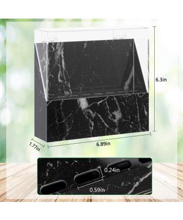 Dfsuiwk 8-Hole Acrylic Eyelash Tweezers Holder Stand with Dust Cover - Black | Organizer Storage Display Box for Beauty Salons - Buy Online on GoSupps.com