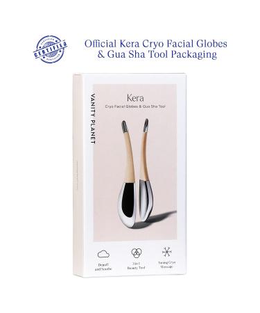 Buy Vanity Planet Kera 3-in-1 Cryotherapy Facial Globes & Gua Sha Tool | Revitalize Skin Reduce Puffiness Alleviate Tension Ideal for Face & Body - Buy Online on GoSupps.com