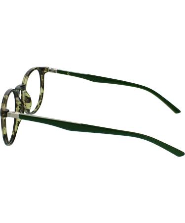 Opulize Met Reading Glasses 2 Pack Slim Round Frame Scratch-Resistant Green Tortoise | Spring Hinges for Men & Women | +1.50 Diopter - Buy Online on GoSupps.com