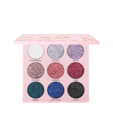 Profusion Cosmetics 20th Anniversary Pressed Glitter Palette (Silver)