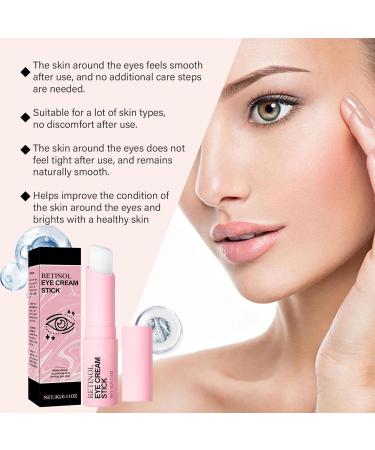  homomdy Retinol eye contour stick turmeric and retinol eye contour cream for dark circles and puffiness brightening stick firming hydration reduces wrinkles and fine lines (6pcs) - Buy Online on GoSupps.com