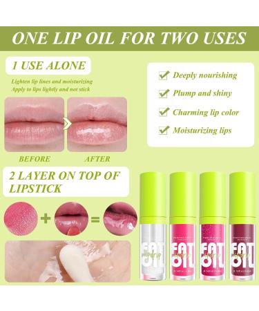 4PCS Glitter Liquid Lip Gloss Set - Long Lasting & Moisturizing Lip Oil - High-Shine Lip Plumper & Tinted Lip Balm - Buy Online on GoSupps.com