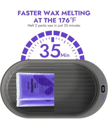 Petite machine cire de paraffine pour les mains Machine cire de paraffine 2000 ml Petite taille avec 3 paquets de cire de paraffine cran d'affichage num rique pour bains de paraffine - Buy Online on GoSupps.com