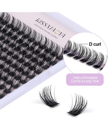 144Pcs D Curl 13mm Cluster Eyelash Extensions - Soft & Natural False Eyelashes for DIY At-Home Extensions - Buy Online on GoSupps.com
