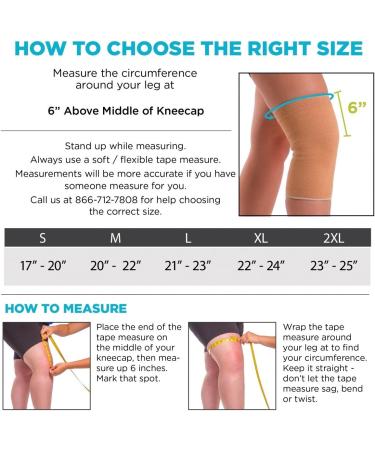 BraceAbility X-Large Elastic Cotton Knee Sleeve for Lightweight Pain Relief | Comfortable Compression Bandage for Support - Buy Online on GoSupps.com