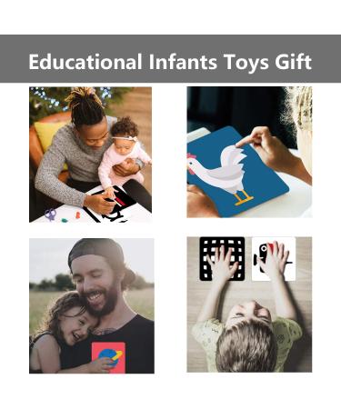 Black and White Baby Flashcards - 80 High Contrast Visual Stimulation Cards for Infant Intelligence Development | Early Memory Learning Toy for Newborns 0-12 Months - Buy Online on GoSupps.com