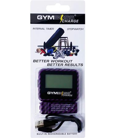 Gymboss Charge Interval Timer and Stopwatch & Watchstrap - Bundle (Carbon Purple) - Buy Online on GoSupps.com