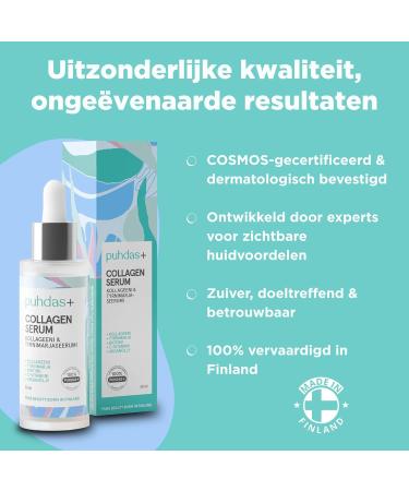 New Organics Oy Collagen serum 30 ml high dosage effective collagen serum for the face with vitamin C sea buckthorn biotin and argan oil serum face made in Finland - Buy Online on GoSupps.com