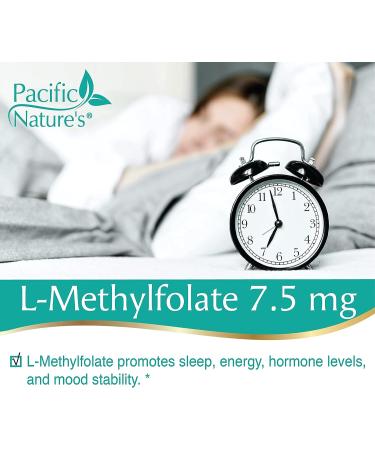Pacific Nature's L-Methylfolate 7.5mg - 90 Capsules | Natural Folate for Wellness | Gluten-Free, Non-GMO | 90 Count - Buy Online on GoSupps.com