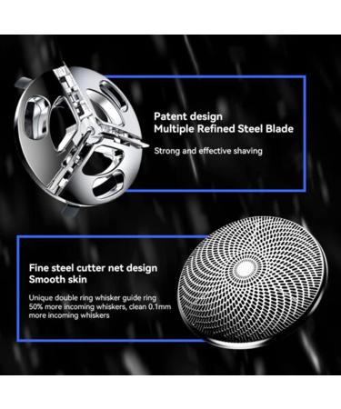 Rechargeable Travel Beard Trimmer Portable Pocket Beard Trimmer with 3W Display Carved Design USB Cable Rechargeable for Home (Silver) - Buy Online on GoSupps.com