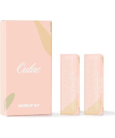 Oulac Liquid Eyeshadow Satin Finish - Multi-Use Eyeshadow Eye Primer Bronzer | Blendable Smooth Eye Make-up Crease-Resistant Non-Greasy Vegan (SA01/SA02) (Sa01)sand/(Sa02)cream - Buy Online on GoSupps.com