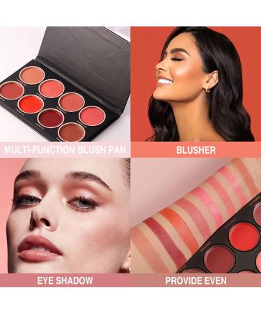 Makeup Blush Palette 8 Colors Blush Palette for Beauty Salon - Buy Online on GoSupps.com