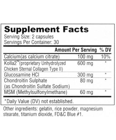 Bone Essense with Kolla2 - 4 Bottles x 60 Capsules - 300mg Glucosamine Chondroitin Sulphate Calcium - Best in Nature - Buy Online on GoSupps.com