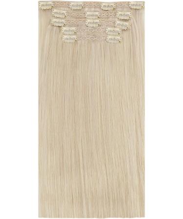 Moresoo Blonde Clip in Human Hair Extensions - 10 inch, 5 Pieces, Platinum Blonde #60 - 25 cm #60 - 70g - Buy Online on GoSupps.com