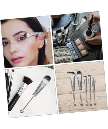 HAPINARY 2 Sets Stainless Steel Eye for Eyeshadow Aluminum Alloy Eyeshadow Brush Artificial Fiber - Buy Online on GoSupps.com