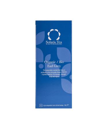 Solaris Tea Organic Earl Grey - 40 Silk Tea Bags (1 x 60g) | Premium Loose Leaf Tea for International Shipping - Buy Online on GoSupps.com