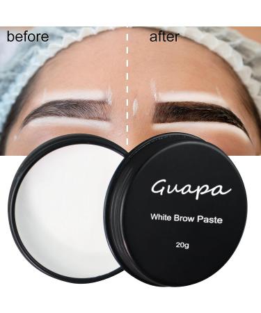 White Brow Contour Paste - 20g / 0.7oz Eyebrow Mapping & Tinting Tool for Micropigmentation - Black Box Included - Buy Online on GoSupps.com