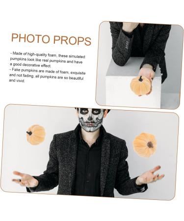 Yardenfun 5pcs Flannel Foam Pumpkin Little Pumpkin Halloween Decorations Outdoor Halloween Pumpkin Small Pumpkins Pumpkin Fall Decorations Artificial Pumpkins Bulk Autumn Decor Mini Set As Shown 14X12.5X12.5CM - Buy Online on GoSupps.com