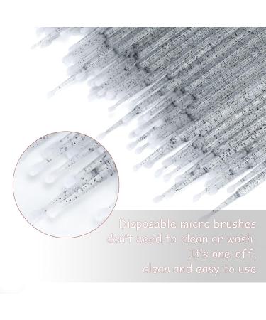G2PLUS 200 Pieces Disposable Micro Brushes - Eyelash Brush for Extensions | Crystal Black - International Shipping Available - Buy Online on GoSupps.com