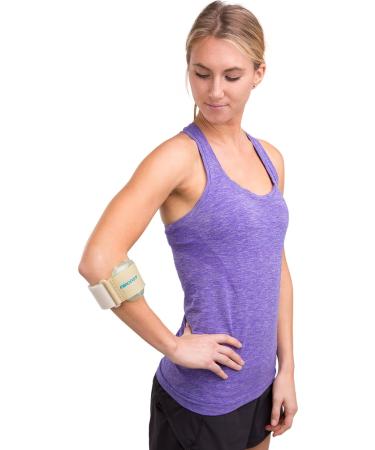 Buy Aircast Pneumatic Armband Tennis & Golfers Elbow Support Strap | Beige | Fast International Shipping - Buy Online on GoSupps.com
