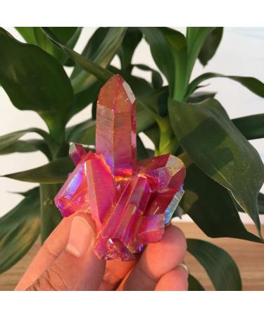 Specimen Healed Rose Flame Aura Quartz Crystal Cluster Specimen 40-50 As a Gift ERTEYIN 40-50g - Buy Online on GoSupps.com
