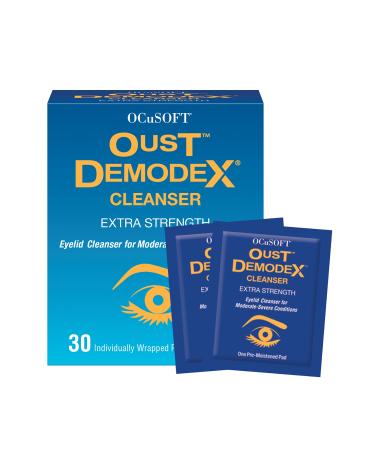 Oust Demodex Cleanser Pre-Moistened Pads 30ct