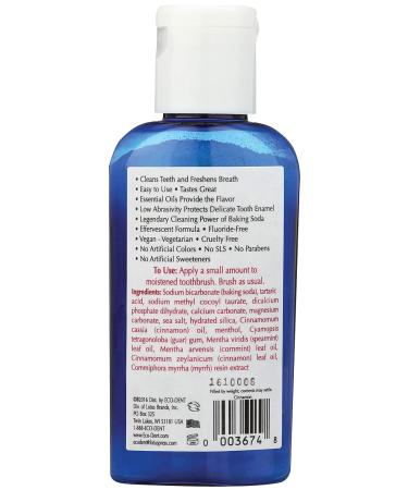 Organic Baking Soda Toothpowder with Cinnamon - 2oz | Eco-Dent - Buy Online on GoSupps.com