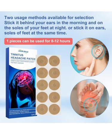 Tinnitus Patches - 10 PCs Ear Pain Relief Patches for Hearing and Itchy Ears | Non-Woven Fabric Solution - Buy Online on GoSupps.com