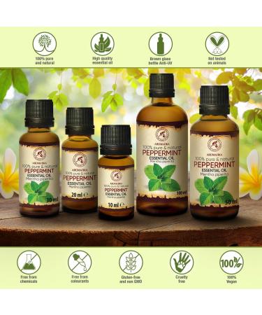 Buy 100% Pure Peppermint Essential Oil 30ml Mentha Piperita for Sleep Stress Relief & Room Fragrance Aromatherapy Diffuser & Fragrance Lamp Oil - Buy Online on GoSupps.com