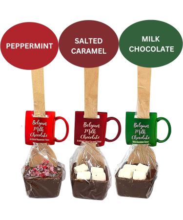 Belgian Milk Chocolate Spoons Individually Wrapped with Mini Dehydrated Marshmallows and Individual Packets of Cocoa Powder Holiday Stocking Stuffers Pack of54 1.25 Ounces Each - Buy Online on GoSupps.com