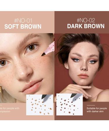 Buy Freckle Pen | Natural Lifesize Waterproof Makeup Tool - Soft Brown for Lifelike Freckles - Buy Online on GoSupps.com