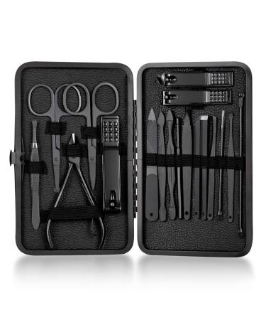 Nail Clippers Professional Manicure Set Nail Grooming Kit for Thick Nails Cuticle Remover Toe Nail Care Cutter Pedicure Kit Nail Clippers Portable Set Travel Tool Kit for Men Women