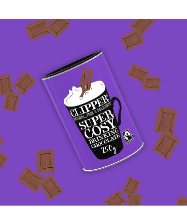 Clipper Tea - Fairtrade Super Cosy Drinking Chocolate - 250g - Buy Online on GoSupps.com