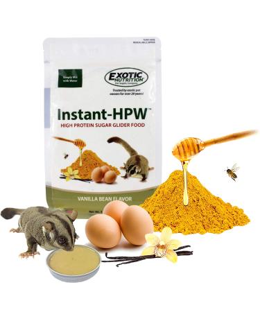 Instant-HPW 8 oz (Makes 1.5 lb) - All Natural Vitamin Enriched Sugar Glider Food - Healthy & Nutritious - High Protein Wombaroo - Staple Diet