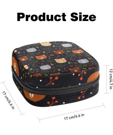Portable Cute Bear Napkin Storage Bags for Women & Teens | Menstrual Cup & Breastfeeding Pillow Holder - Buy Online on GoSupps.com