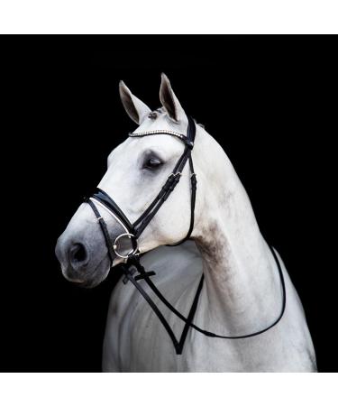 St bben Bridle 2810 Switch Magic Tack - Black Varnish Warmblood with Curved Noseband | International Shipping - Buy Online on GoSupps.com