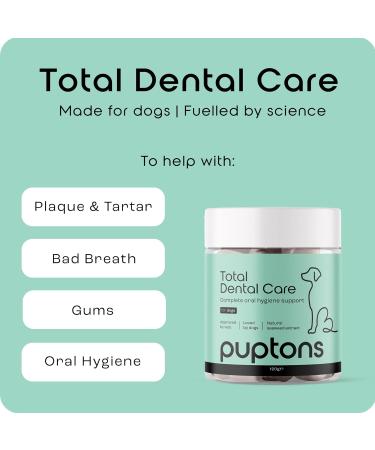 Total Dental Care Plaque & Tartar Remover Powder for Dogs 60g | Bad Breath Treatment | Remove Plaque | Puptons - Buy Online on GoSupps.com