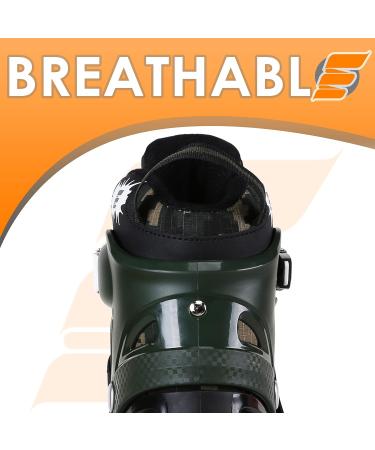 Eliiti Adjustable Kids Inline Skates - Digital Camouflage Green | Size Small US 13.5J-3 - Buy Online on GoSupps.com