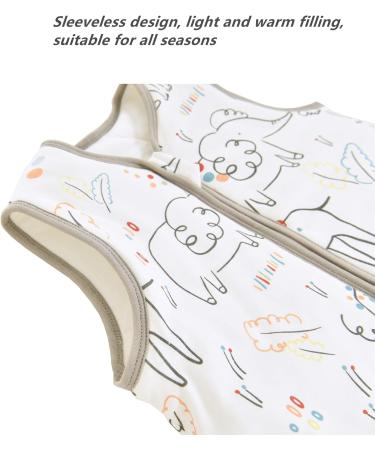 Chilsuessy Toddler Sleeping Bag with Feet | CPC Certified 2.5 Tog Baby Sleep Sack | Happy Zoo Design | 70cm/6-18 Months - Buy Online on GoSupps.com