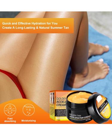 BROEYOUE Braun Tanning Cream Premium Tanning Accelerator Cream Intensive Tanning Gel Luxury Effective in Loungers Outdoor Sun A Natural Tanning Pack of 2 - Buy Online on GoSupps.com