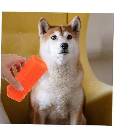 Pet Hair Brush & Remover - Effective Pet Hair Cleaner for All Pets | Orange 12.20X4.50CM | International Shipping Available - Buy Online on GoSupps.com