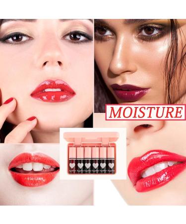 Fusang 6Pcs Lip Tint Stain Set - Long Lasting Moisturizing Lip Gloss for Women - Buy Online on GoSupps.com