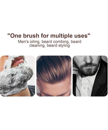 Premium Boar Bristle Beard Brush Natural Wooden Handle for Ultimate Beard & Hair Care | Elegant Styling Tool with Hard Bristles - Buy Online on GoSupps.com