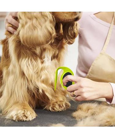 Knitting COMB PET - Pet Grooming Tool for Dogs & Cats | Knotting Comb & Hair Removal Brush | Effective Pet Massage & Tangled Hair Removal (Green) - Buy Online on GoSupps.com