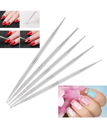 5 Pieces 2 Way Dotting Pen Tool Double Head Nail Art Dotting Pen Dotting Tools Stainless Steel Nail Painting Pen DIY Nail Art Dotting Pen DIY Decoration Dotting Pen - Buy Online on GoSupps.com