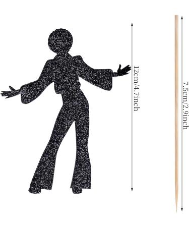 choyaxo 24 PCS 70s Disco Cupcake Toppers 70's Disco Cake Decorations for Disco Theme Party Wedding Birthday - Buy Online on GoSupps.com