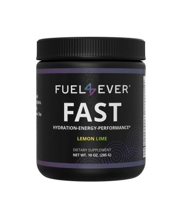 Fast Fasting Electrolyte Powder | with Creatine Essential Amino Acids & Green Tea Extract | No Sugar No Artificial Sweeteners or Ingredients | Lemon Lime Flavor 30 Servings