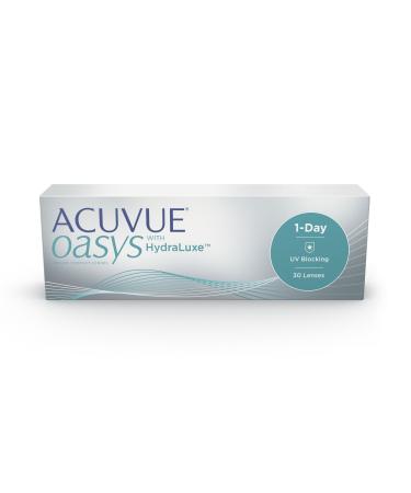 Acuvue Oasys 1 -Day Daily lenses help to reduce tired & dry eyes -daily contact lenses with -2.5 DPT and BC 8.5 -UV protection & pleasant wear -30 lenses -2.5 Dioptries 8.5 millimeters 14.3 millimeters 30 - Buy Online on GoSupps.com